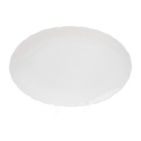  Блюдо фарфоровое овальное 30см, цвет – белый (558-503)