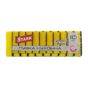 Губка 10 шт. "Жовта супер щільна" (98х68х30)STARK