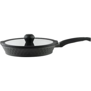 Сковорода з кришкою 28 см Black Ice Pepper Greblon C2 PR-6006