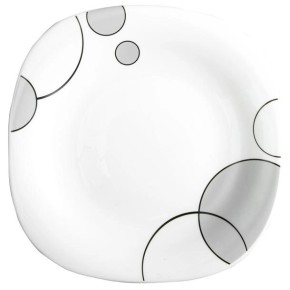Тарелка десертная Серые пузыри Square, Vittora 215 мм (V-215Sgb)