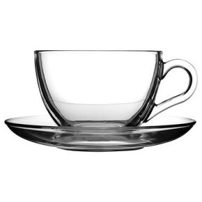 Бейзiк чашка з блюдцем/чай v-215мл (97948) 1шт