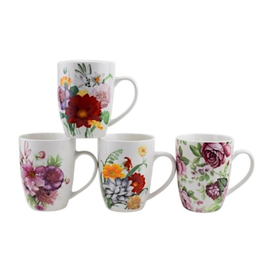 Чашка Всі Дома Яскраві квіти 320 мл (KLU8-F64)