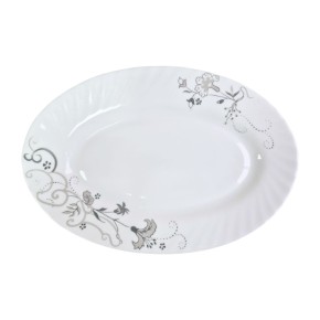 Тарелка овальная Santaremo Black Lily 25,4 см (7293)