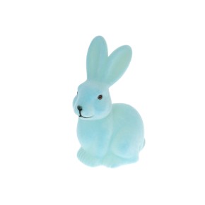 Фігурка декоративна Кролик, 21.5см, колір - блакитний (113-040)