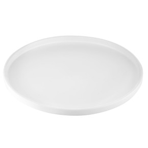 Тарілка обідня Ardesto Trento 26,5 см біла кераміка (AR2926TW)