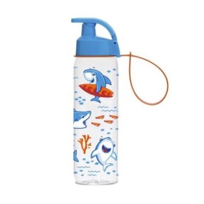 Спортивная бутылка пластиковая с подвеской Herevin Акула 500 мл (161415-370)