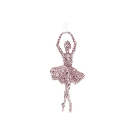 Ялинкова прикраса BonaDi Балерина 17см світло-рожева (788-471)