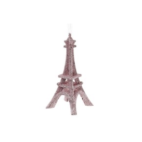Елочное украшение BonaDi Эйфелева Башня 13.5 см светло-розовый (788-453)