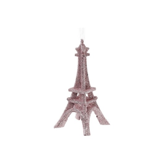 Ялинкова прикраса BonaDi Ейфелева Вежа 13.5 см світло-рожевий (788-453)