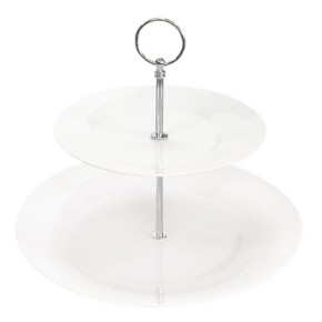 Фруктовниця Limited Edition Basic White 2 яруси 26.5х20 см (6869939)
