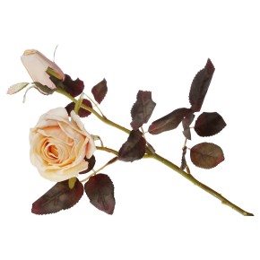 Декоративный цветок Розы с бутоном BonaDi 48 см кремовая DY7-324