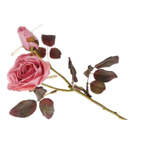Декоративный цветок Розы с бутоном BonaDi 48 см розовый DY7-322