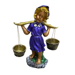 Декоративная фигура Девочка с ведрами 49 см (40210)