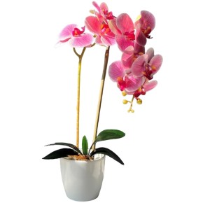 Декоративна композиція Орхідея Miss Decor ніжно рожева 60 см D-4841