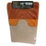 Набор ковриков для ванных комнат Silver 50x80+50x40 см Оранжевый SLV 202020