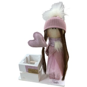 Декоративна Лялька з сердечком Miss Decor V-2113