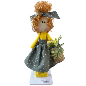 Декоративна лялька міні з сумочкою Miss Decor V-2031