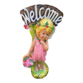 Декоративна фігура Дівчинка ангел Welcome (46159)