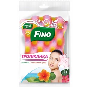 Губка банна массажная Fino Тропиканка