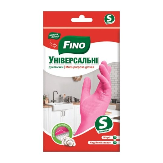 Рукавички латексні Fino універсальні S