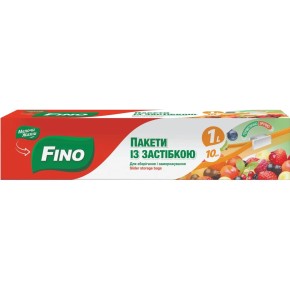 Пакети-слайдери Fino для зберігання 1 л 10 штук