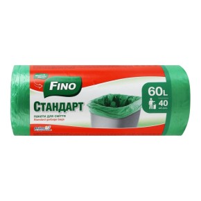 Пакеты для мусора Fino Cтандарт 60 л 40 штук
