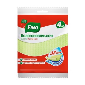 Серветки вологопоглинаючі Fino Стандарт 4 штуки