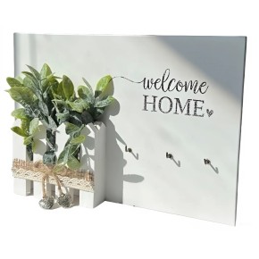 Ключниця Miss Decor Welcome home з евкаліптом (W-5147)