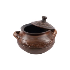 Кашник з ручками 2.5 л декор