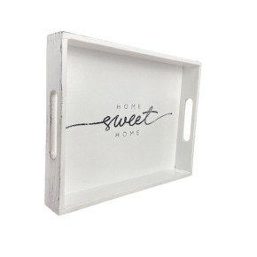 Поднос Miss Decor Home sweet home малый белый W-5421)