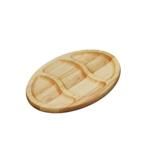 Менажница овальная Shop-Pan №6 на 3 секции 25x35см дерево