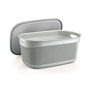 Корзина Ucsan plastik Drop Design с крышкой 9л (M-1164)