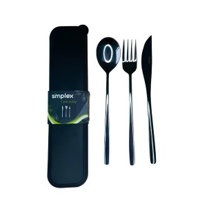 Набір столових приборів Simplex Take away 3 предмета (ложка, виделка, ніж) PRO-055-S03