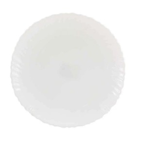 Тарілка мілка Хвилястий край №9.5 O30095CE WHITE