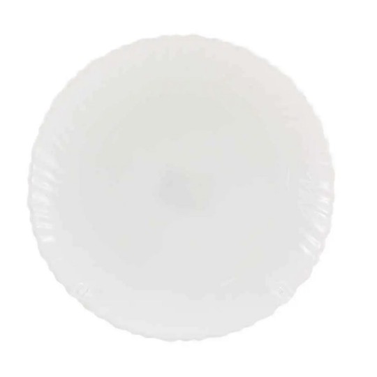 Тарілка мілка Хвилястий край №9.5 O30095CE WHITE
