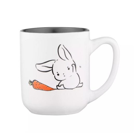 Чашка Ardesto Bunny 380 мл бело-серый AR3056