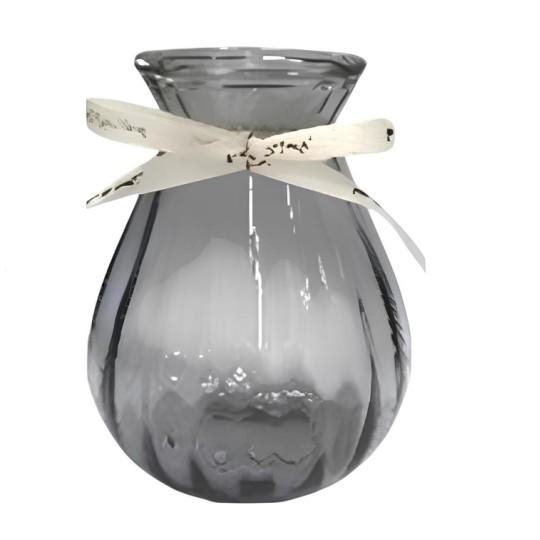 Ваза стеклянная Viva Mini Gray 15 см (R102525)