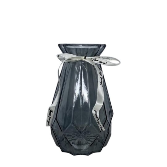 Ваза стеклянная Viva Mini Gray 15 см (R102524)