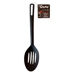 Ложка кухонна Gusto з отворами чорна