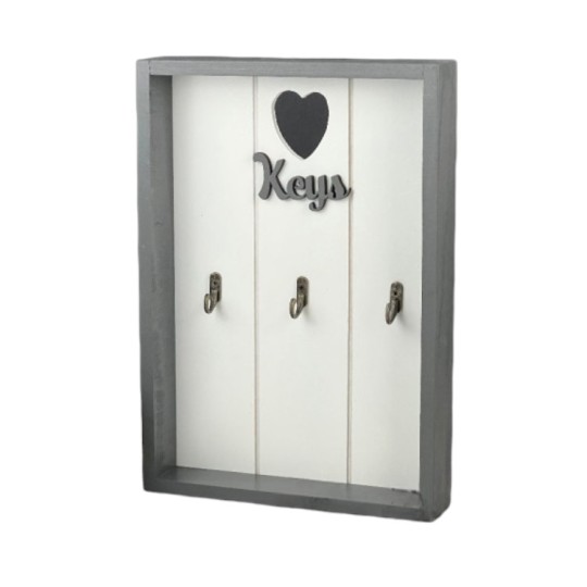 Ключница Miss Decor Keys бело-серая (D-4411)