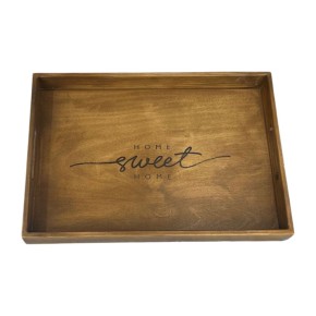 Поднос Miss Decor Home sweet home орех (W-5424)