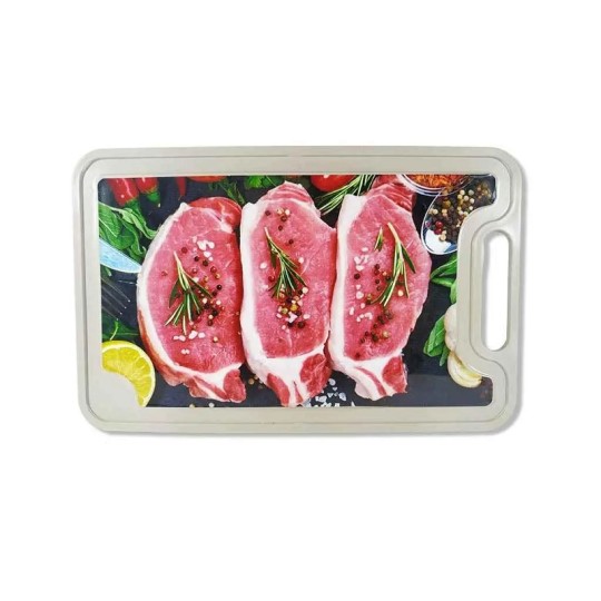 Доска разделочная с декором мясо 20х32 см (ПГ-2035/13/6).