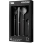 Набір столових приборів Ardesto Black Mars Trento 4 предмети чорний (AR0704TB)