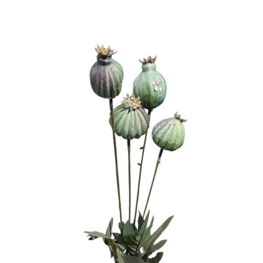 Декоративная ветка Miss Decor мак 62 см Микс vip5427 (K-354)