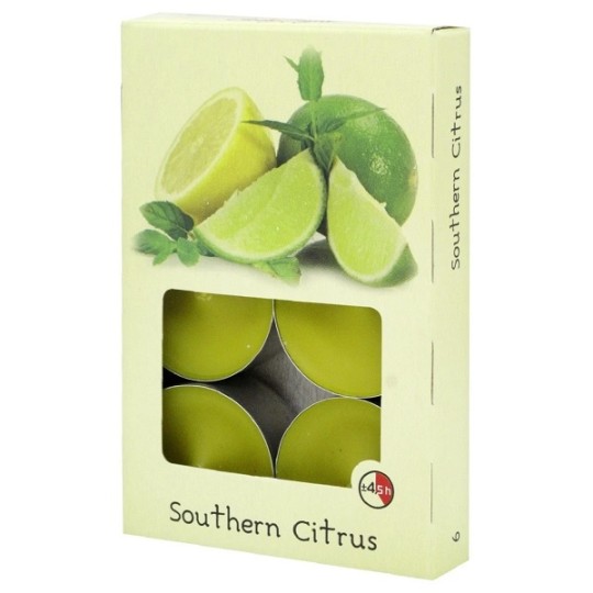 Свічки ароматичні Candy Light Southern citrus 6 штук TL 6A/1