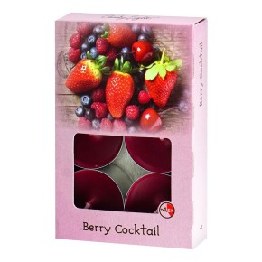 Свічки ароматичні Candy Light Berry Cocktail 6 штук TL 6A/1