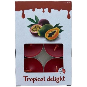 Свічки ароматичні Candy Light Tropical delight 6 штук TL 6A/1