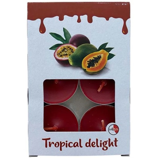 Свічки ароматичні Candy Light Tropical delight 6 штук TL 6A/1