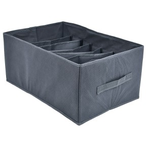 Коробка-органайзер Stenson Grey для хранения белья 7 отделений 44х30х20 см (R33665-35-5)