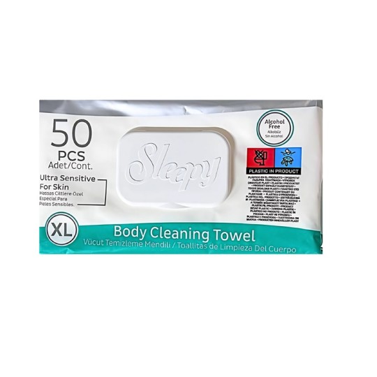 Вологі рушники Sleepy Body Cleaning Towel XL 50 штук (061175)